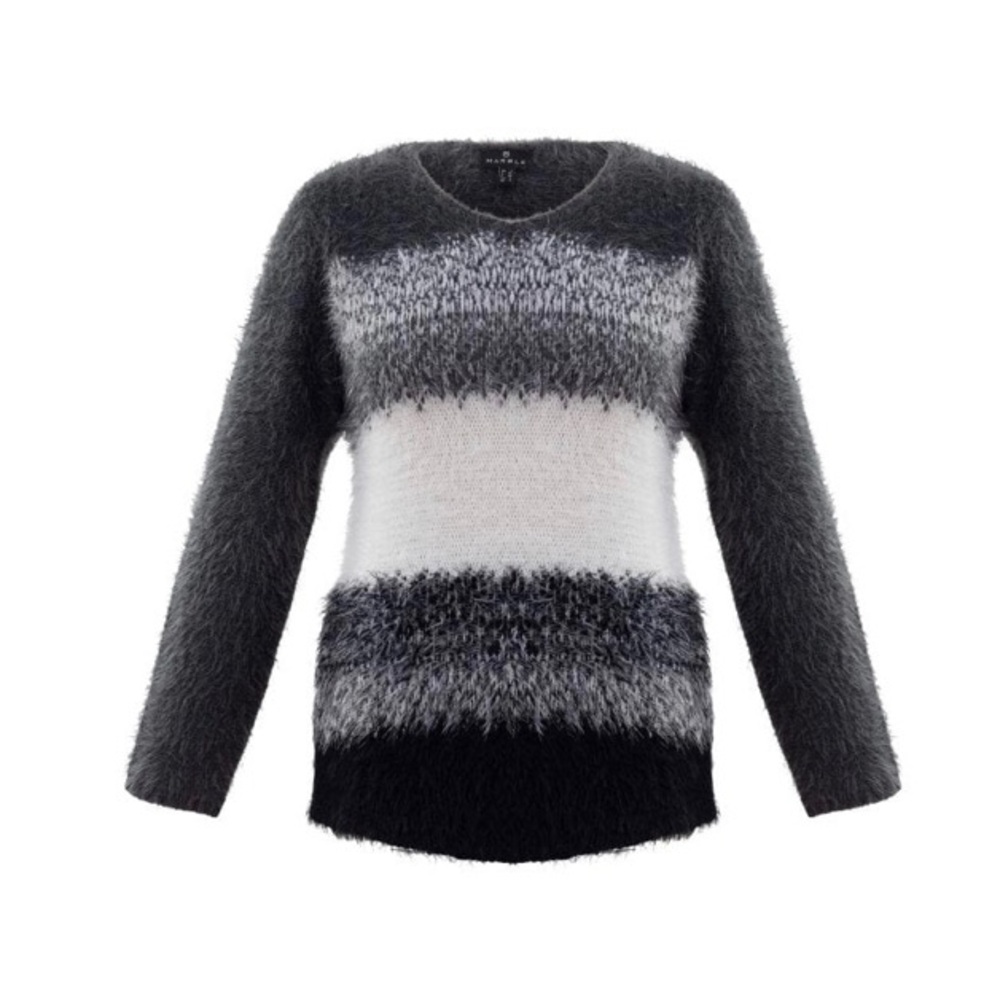 Marble Eyelash Sweater Size Medium